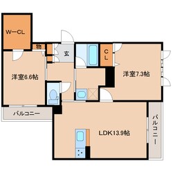 筒井駅 徒歩7分 2階の物件間取画像